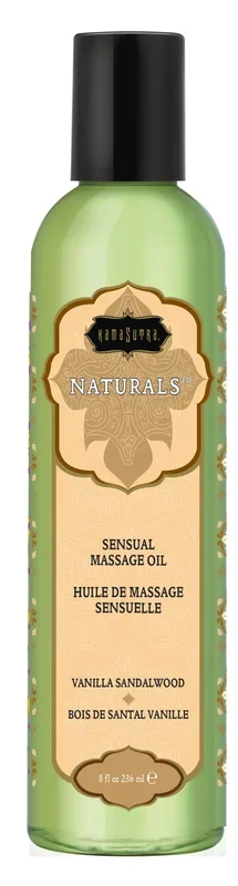 Naturals Massage Oil – Vanilla Sandalwood 8 Fl. Oz.