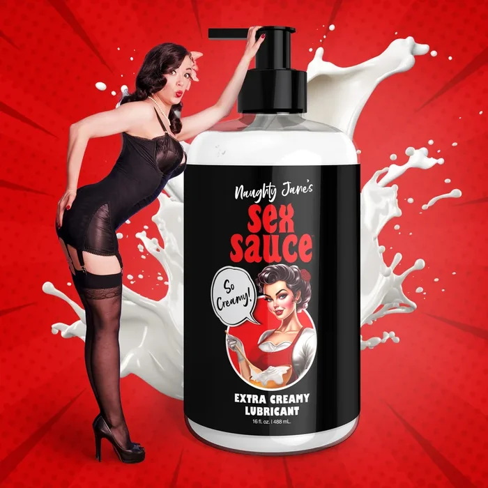 Naughty Jane’s Sex Sauce Extra Creamy Lubricant 16oz