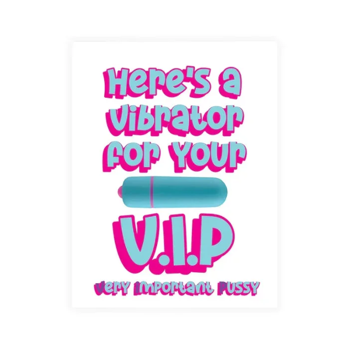 Naughty Vibes VIP Card Bullet And Card Gift Set
