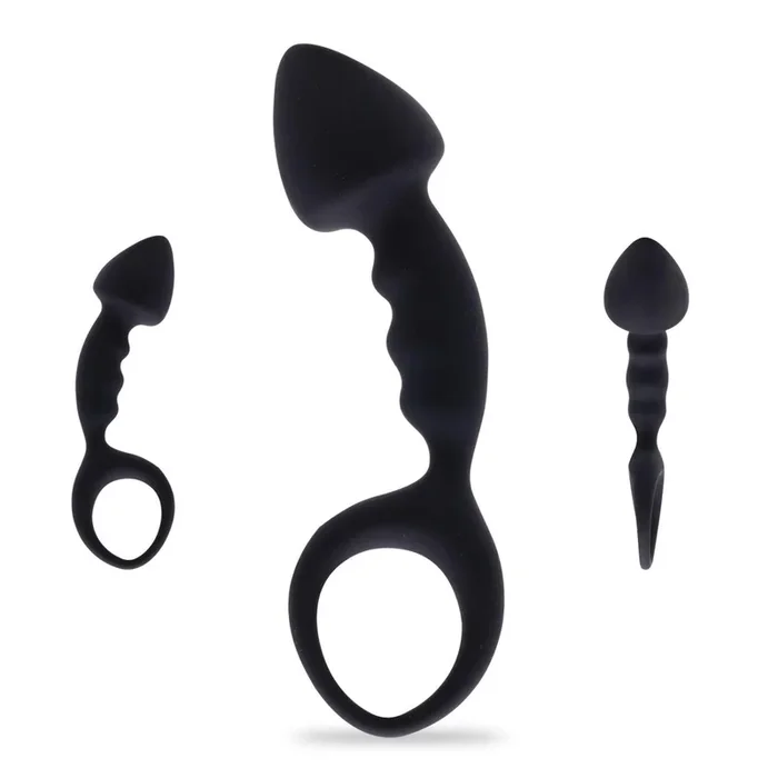 Neojoy Cupid’s Arrow Butt plug Silikon Schwarz mit Schlaufe – 10 cm