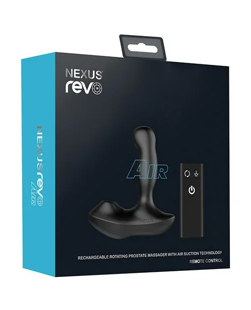Nexus Revo Air Rotating Prostate Massager W/suction – Black