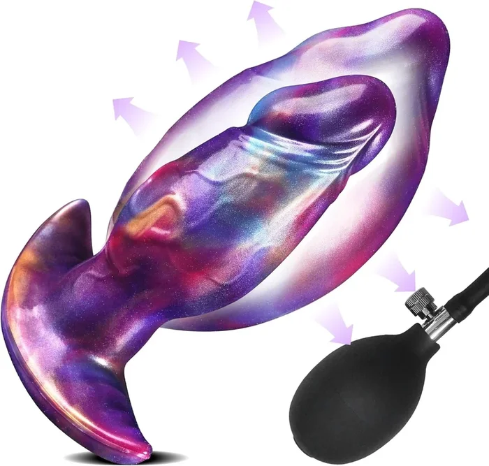 Nile 7 Inch Inflatable Dildo with Anchor Base