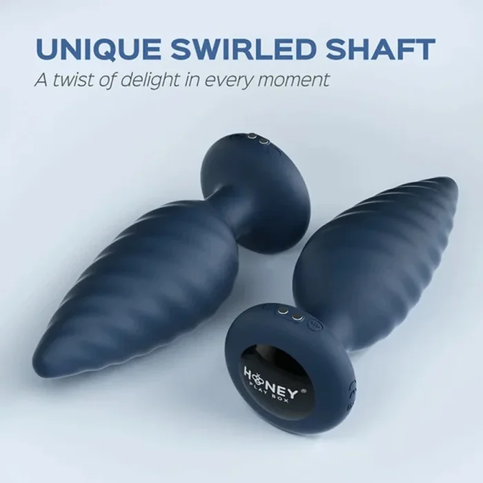 Noah – App Controlled Rotating Butt Plug – Blue