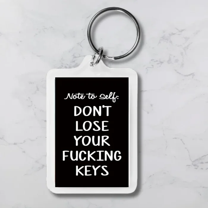 Note To Self Keychain