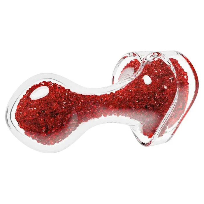 Oh My Gem Lustre Glass Anal Plug with Heart-Shaped Base