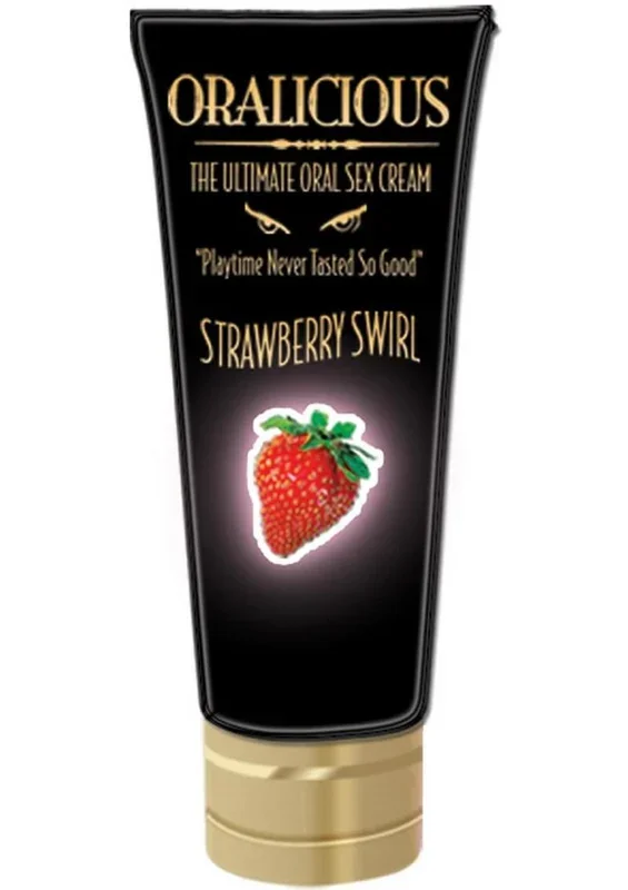 Oralicious Ultimate Oral Sex Cream 2oz – Strawberry Swirl