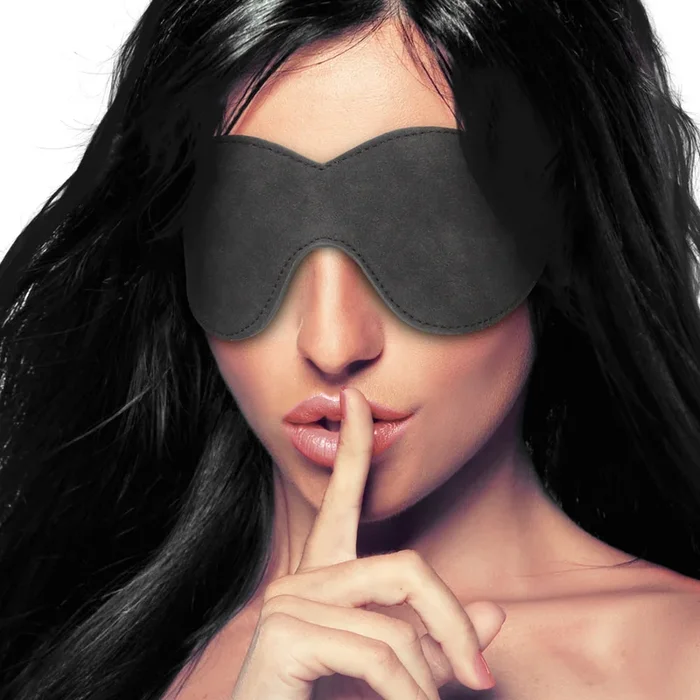 Ouch! Diamond Studded Faux Leather Eye Mask