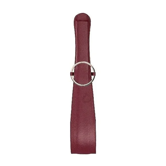 Ouch Halo Belt Flogger Burgundy
