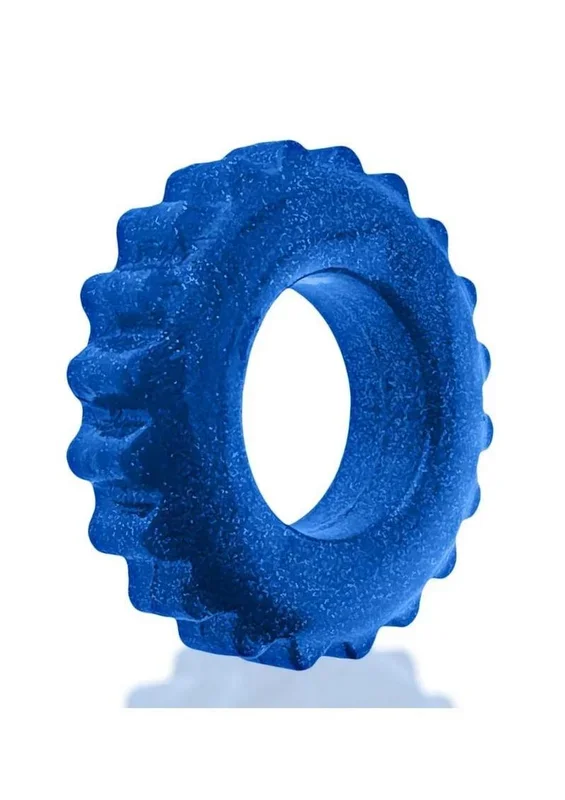 Oxball Plushy Single Cock Ring – Blue Fire