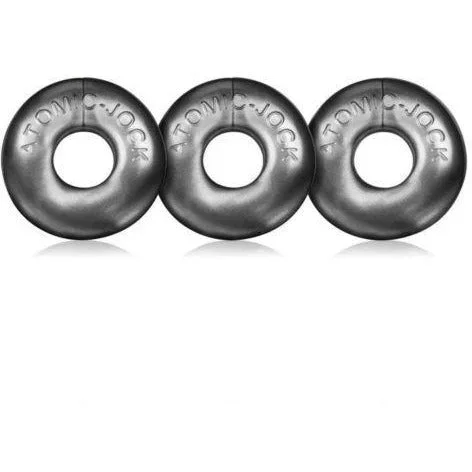 Oxballs Ringer Cock Ring 3 Pack Small Silver