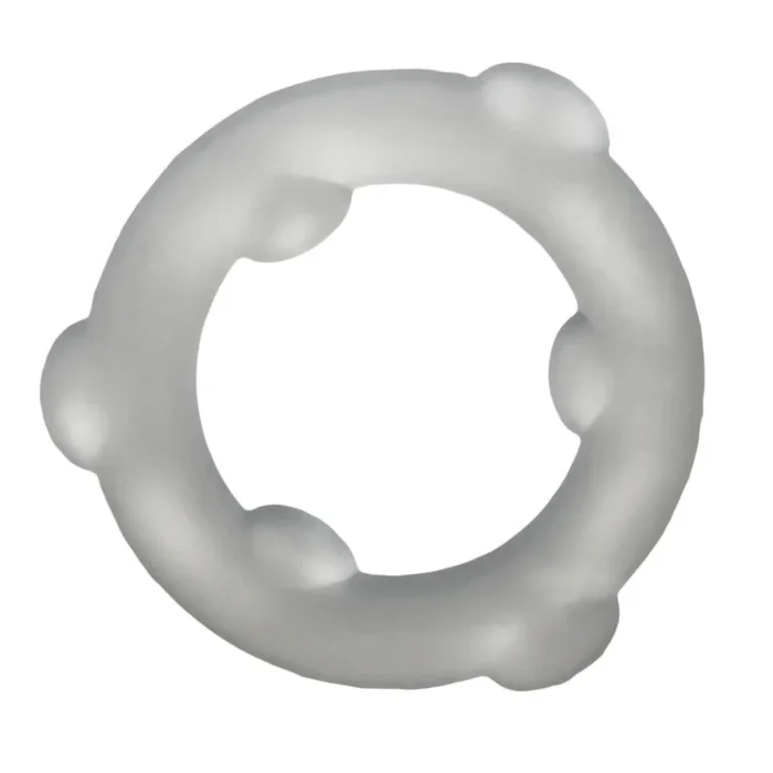 Oxballs Spinner Silicone Cock Ring Vapor Clear