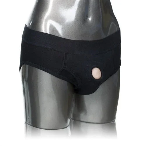 Packer Gear Black Brief Harness – Extra Small / Small