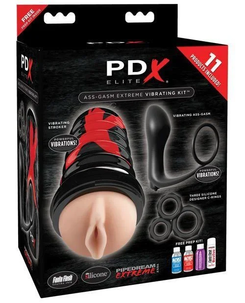 PDX Elite Ass-Gasm Extreme Vibrating 7-Piece Kit