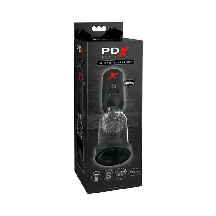 PDX Elite Tip Teazer Vibrating Suction Power Pump