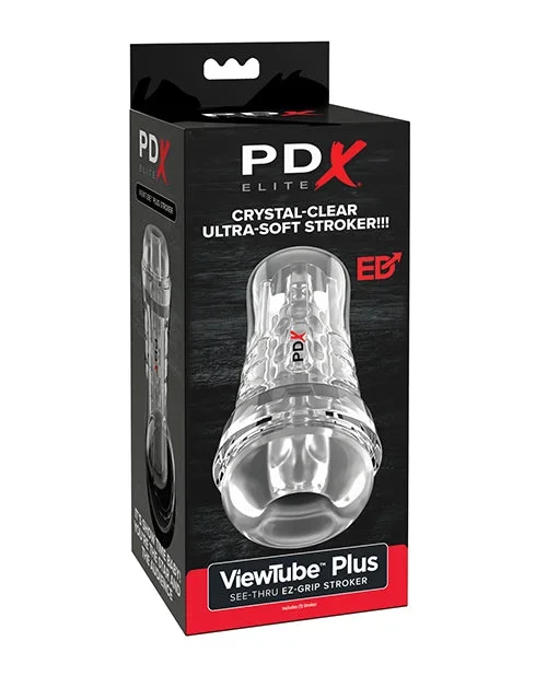 PDX Elite ViewTube See-Thru EZ-Grip Stroker – Clear