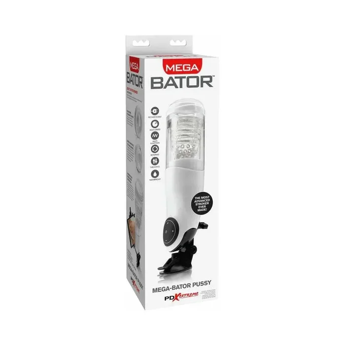 PDX Mega-Bator Pussy Rotating Thrusting Stroker With Suction Cup