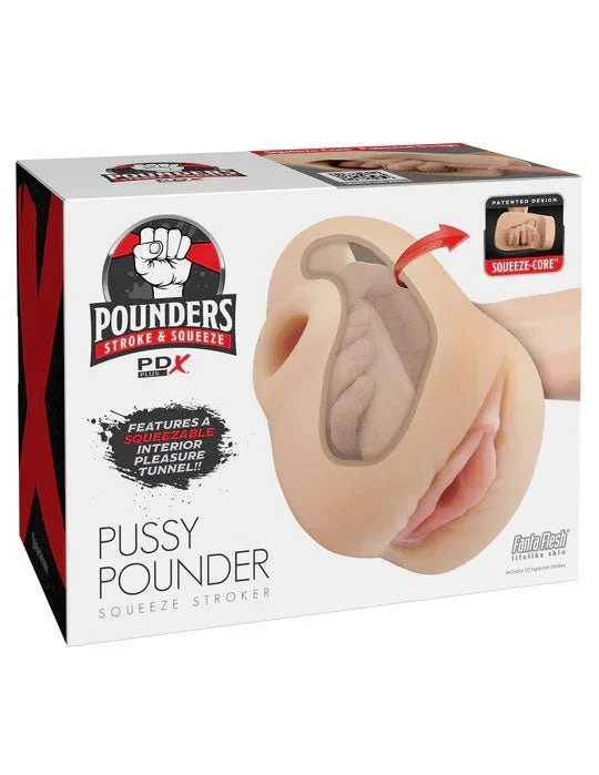 Pdx Plus Pussy Pounder Squeeze Stroker – Light