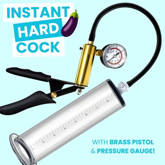 Performance VX6 Vacuum Penis Pump with Brass Pistol & Pressure Gauge