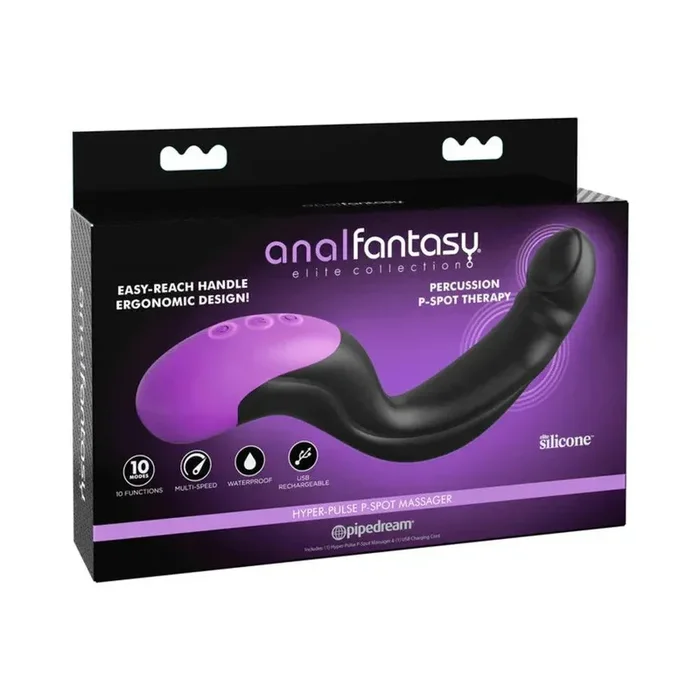 Pipedream Anal Fantasy Elite Collection Rechargeable Silicone Hyper-Pulse P-Spot Massager