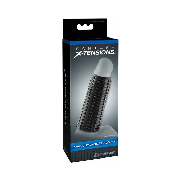 Pipedream Fantasy X-tensions Magic Pleasure Sleeve Black