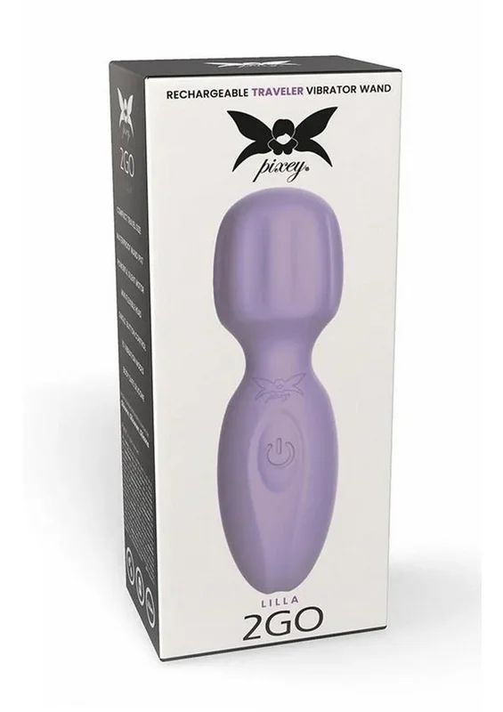 Pixey 2go Rechargeable Silicone Mini Wand – Lilla