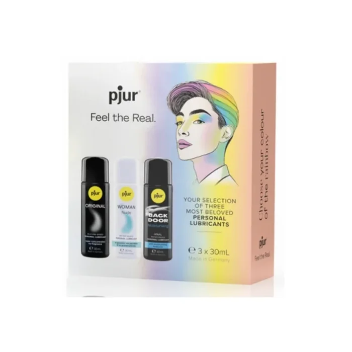 pjur Pride 3-Pack Lubricant Set – Original, Nude, Backdoor 30ml Each