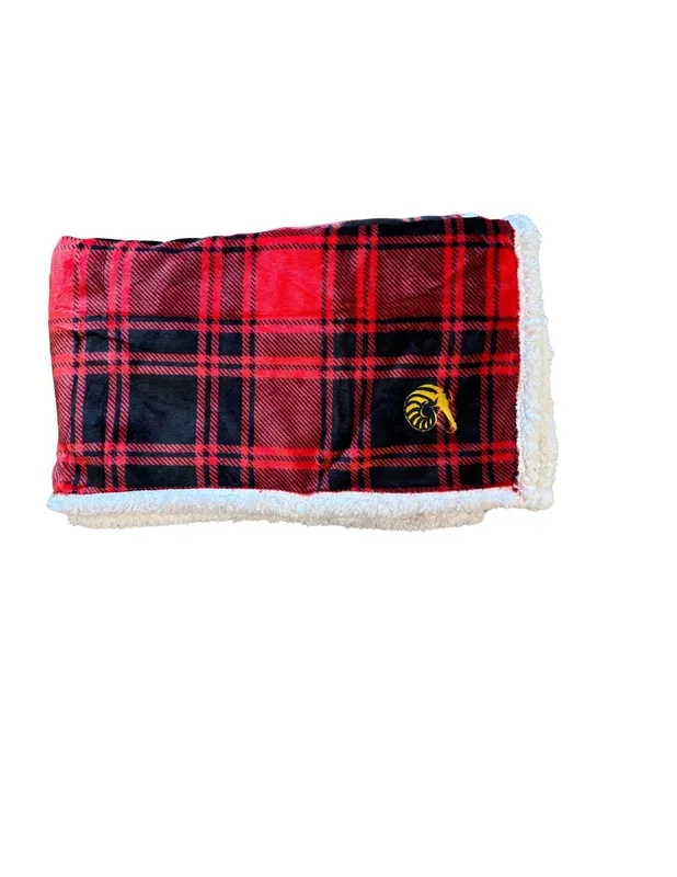 Plaid Monogrammed Blanket