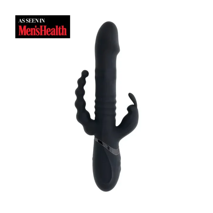Playboy Big Bun Energy Thrusting Triple Stimulation Rechargeable Rabbit Vibrator