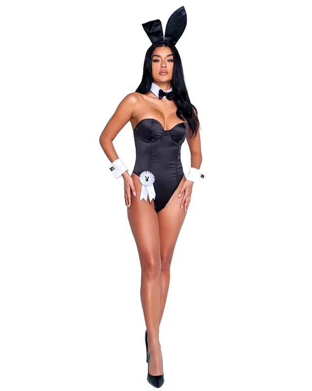 PlayBoy Bunny 8pc Costume in Black