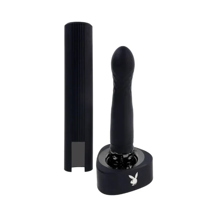 Playboy Pleasure Zone 2AM Rechargeable Silicone Thrusting Vibrator With Protective Case