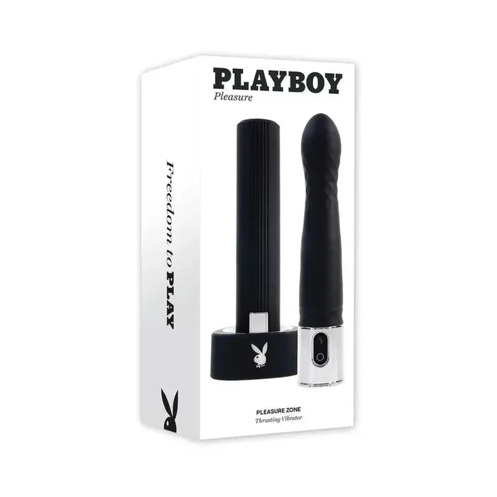 Playboy Pleasure Zone Rechargeable Silicone Light-Up Vibrator – Black