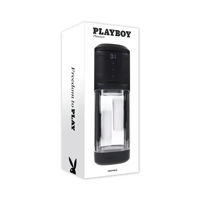 Playboy Side Piece Rechargeable Silicone Warming Sliding Stroker