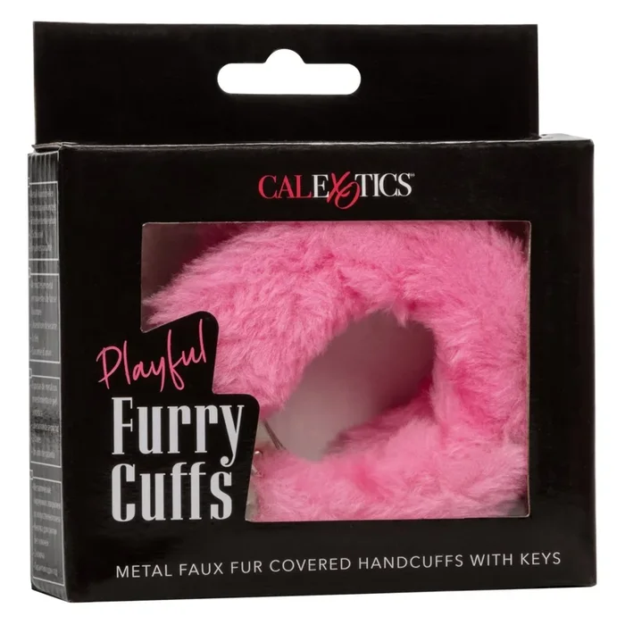 Playful Furry Cuffs – Pink