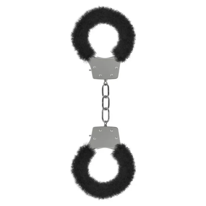 Pleasure Furry Handcuffs – Black