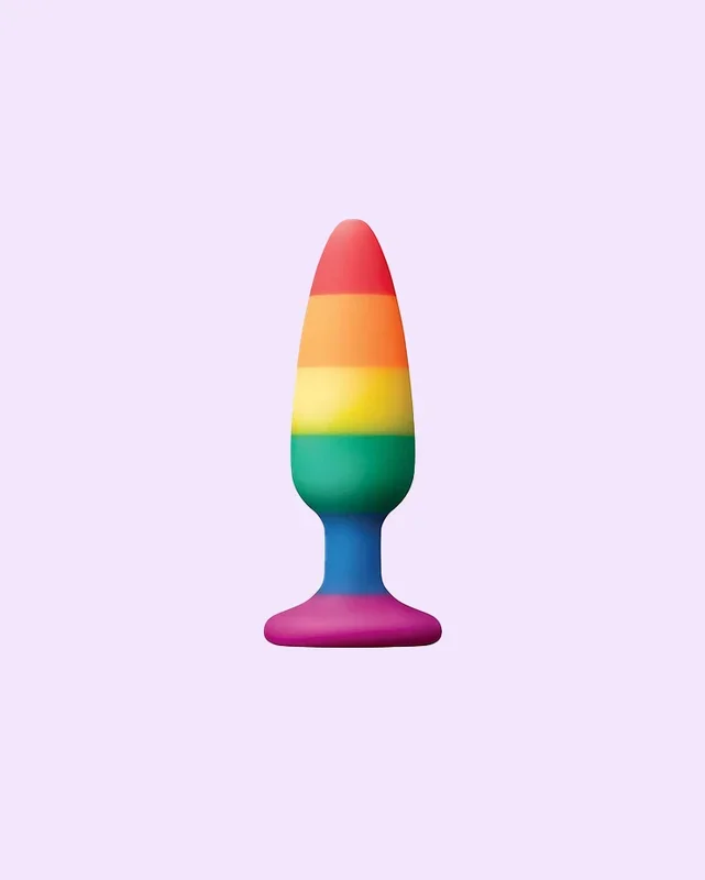Plug anal en silicone Rainbow Pride