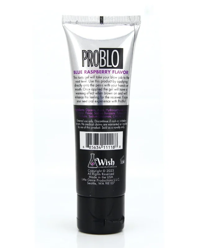 Pro Blo Oral Pleasure Gel – 1.5 oz Blue Raspberry