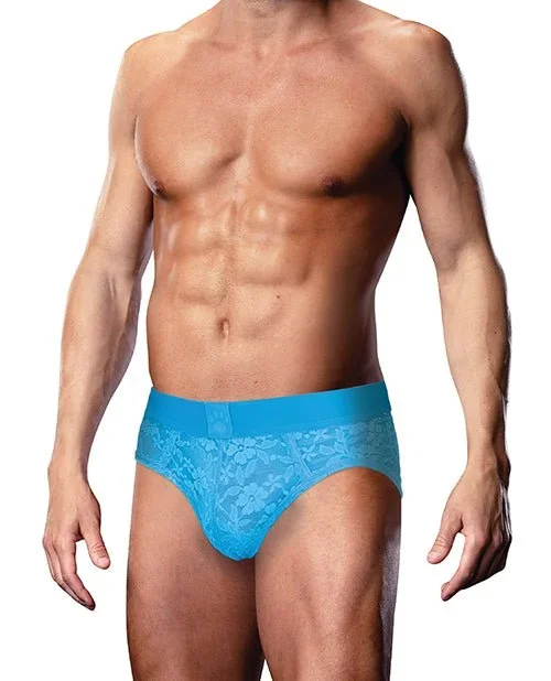 Prowler Lace Open Back Brief – Blue LG