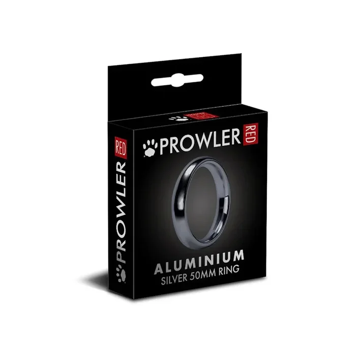 Prowler RED Aluminum Silver 50mm Ring