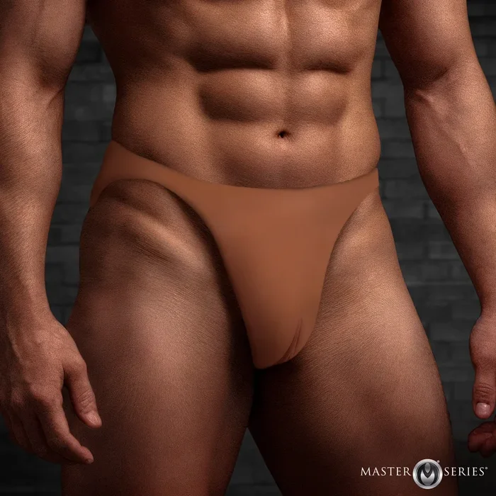 Pussy Strap Silicone Vagina Jockstrap – Dark