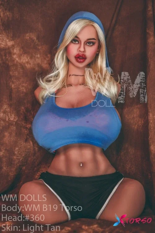 Rachel : Torse de poupée sexuelle grandeur nature 87 cm/2 pieds 10 WM TPE avec tête de seins baisable #360