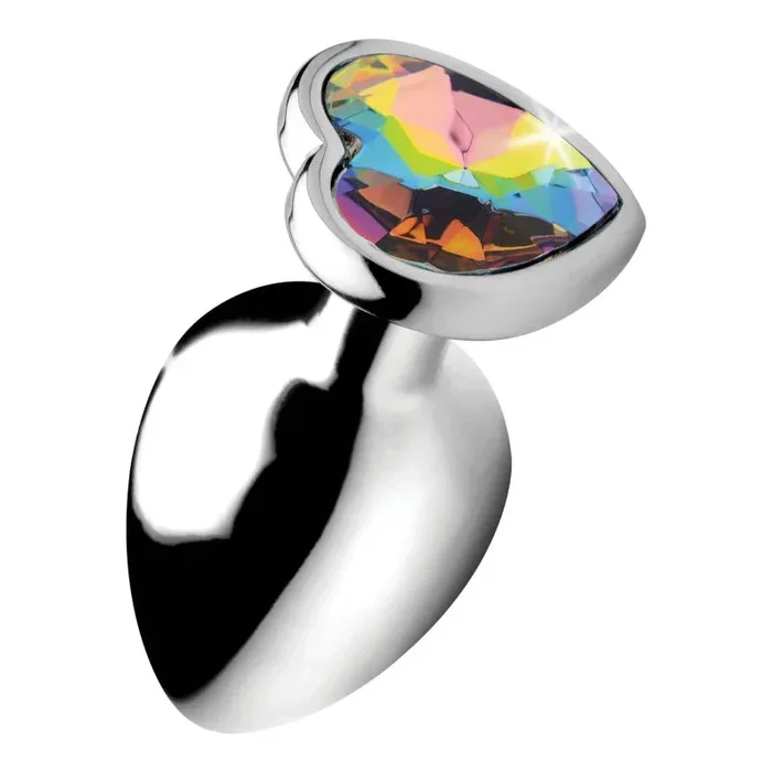 Rainbow Prism Heart Anal Plug – Large
