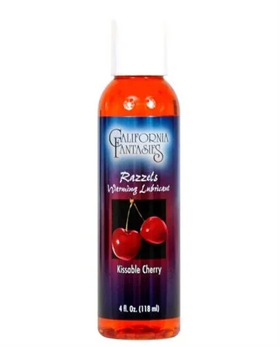Razzels Warming Lubricant – Kissable Cherry – 4 Oz. Bottle