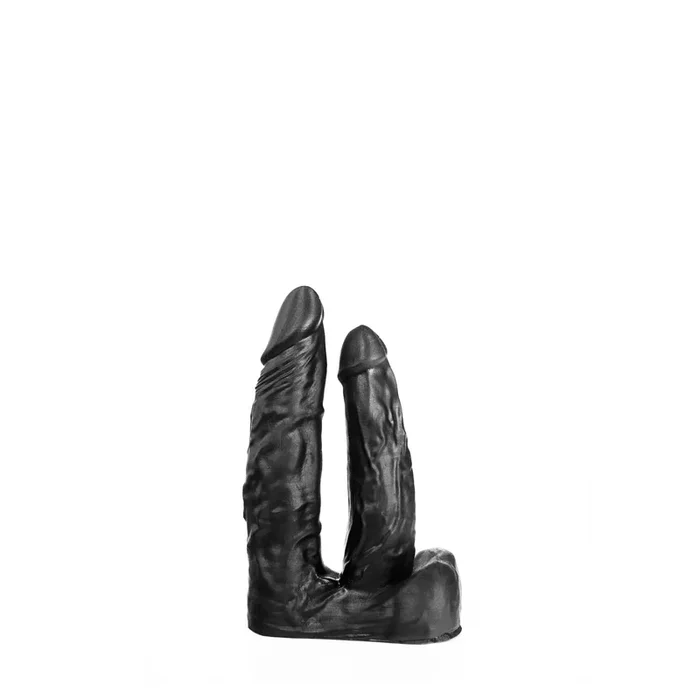 Realistic dildo, black, 15 x 3.6 cm