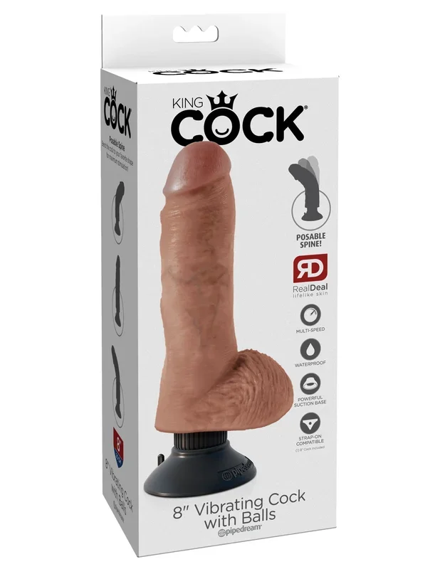Realistic Vibrating Dildo – King Cock