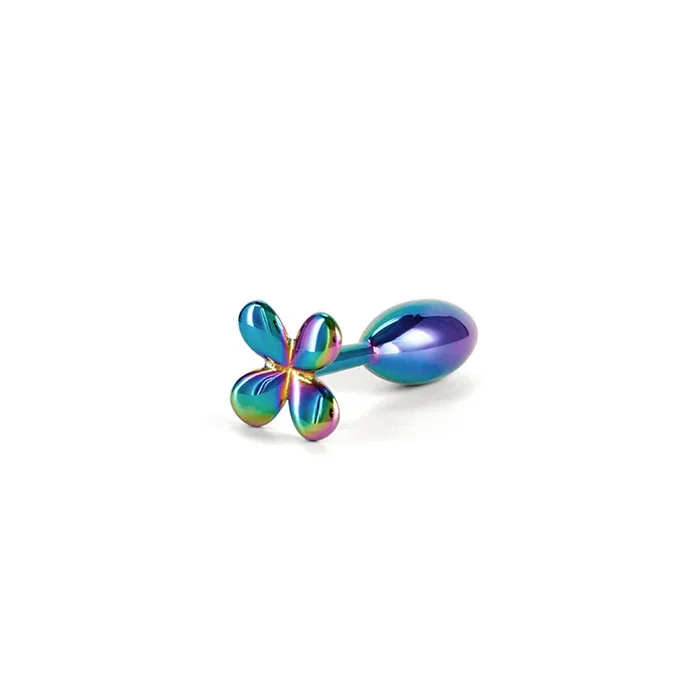 Rear Assets Rainbow Clover Metal Butt Plug