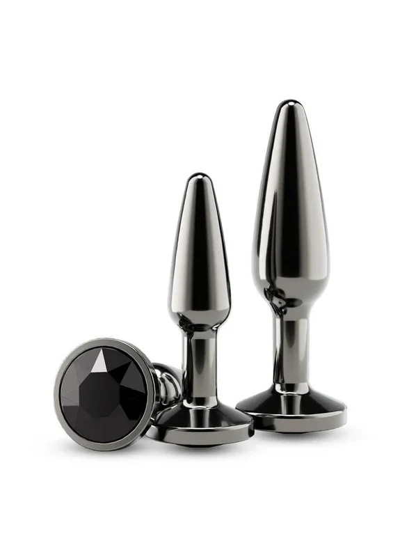 Rear Assets Tapered Trainer Chrome Plated Anal Plugs Kit