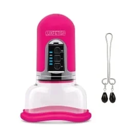 Rechargeable 4-Function Auto Pussy Pump With Clit Clamp