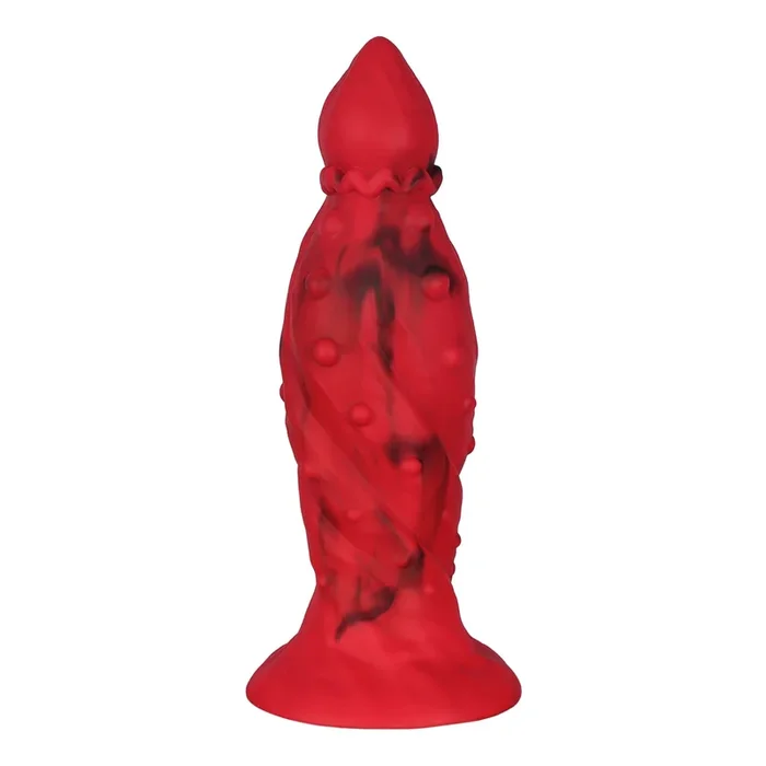 Red Silicone Butt Plug and Suction Cup Base