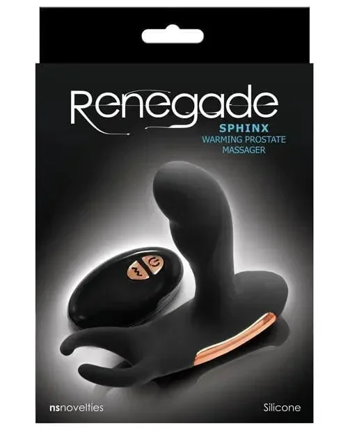 Renegade Sphinx Warming Prostate Massager – Black