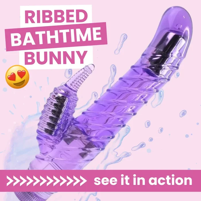 Ringed Bath-Time Dual-Action Vibe – Have Better Orgasms In The Shower!